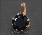 Preview: Brillant Anhänger 585 Gold mit 3,72ct, schwarz